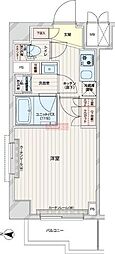 ルーブル本羽田 1Kの間取図画像