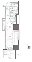 ZOOM川崎EAST 1Kの間取図画像