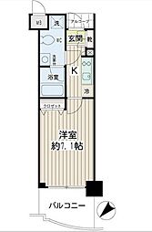エクセル東神奈川 1Kの間取図画像