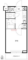 ルーブル大鳥居 1Kの間取図画像