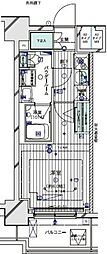 メインステージ川崎クロシア2 1Kの間取図画像