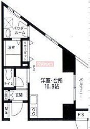 SKYPLAZA2 ワンルームの間取図画像