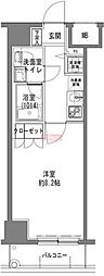 TLRRESIDENCEOTORII 1Kの間取図画像