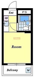 ベルサイユ大森 ワンルームの間取図画像