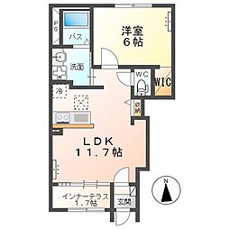 ステラコートA 1LDKの間取図画像