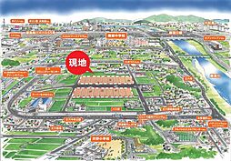 売土地 丈六町新居田　全18区画