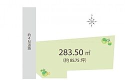 更地　川越市西小仙波町2丁目　土地
