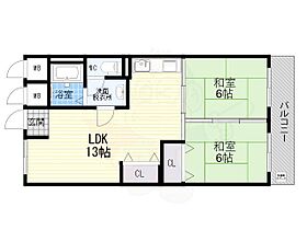 新大阪ホワイトコーポラス  ｜ 大阪府大阪市淀川区宮原５丁目（賃貸マンション2LDK・2階・51.15㎡） その2