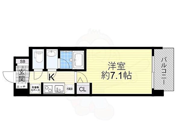 スプランディッド新大阪5 ｜大阪府大阪市淀川区木川東３丁目(賃貸マンション1K・6階・25.24㎡)の写真 その2