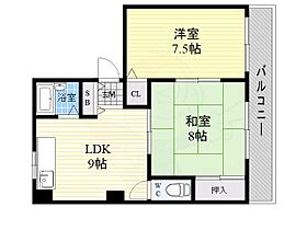 サカエマンション  ｜ 大阪府大阪市東淀川区東中島２丁目（賃貸マンション2LDK・5階・48.00㎡） その2