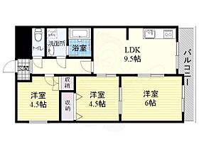 大阪府大阪市東淀川区豊新１丁目（賃貸マンション3LDK・5階・51.00㎡） その2