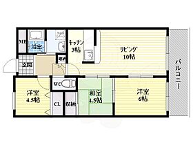 生島リバーサイドマンションD棟  ｜ 大阪府大阪市東淀川区下新庄４丁目（賃貸マンション3LDK・7階・66.00㎡） その2