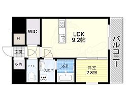 エル・セレーノ新大阪北 1LDKの間取図画像