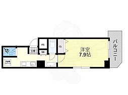 パティオス豊里館 1Kの間取図画像