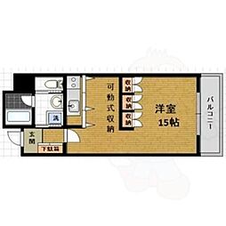 ベリー・モンテ新大阪 1Kの間取図画像