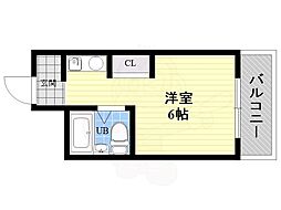 サンノゼハイツ ワンルームの間取図画像