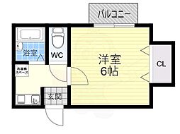 デポメゾン109 1Kの間取図画像