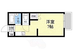 カーサ・トレディーチ ワンルームの間取図画像