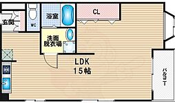 大屋ビル ワンルームの間取図画像