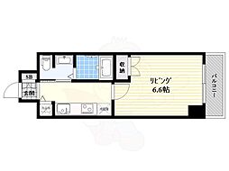 アドバンス新大阪6ビオラ 1Kの間取図画像