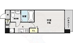 SEST新大阪 1Kの間取図画像