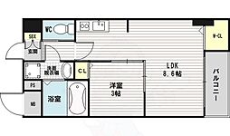 SEST新大阪 1LDKの間取図画像
