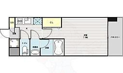 レジディア新大阪 1Kの間取図画像