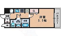 アドバンス新大阪5 1Kの間取図画像