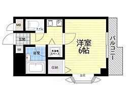 グラン・ピア柴島 1Kの間取図画像