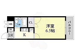 マンハッタンヒルズ 1Kの間取図画像