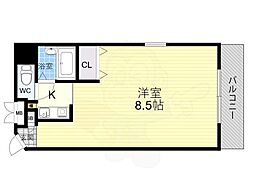 マインド3 ワンルームの間取図画像