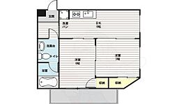 ハイツ・ウェストン 2DKの間取図画像