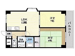 ハイムパーソネイジ 2LDKの間取図画像