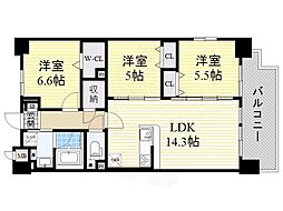 グランジュテ 3LDKの間取図画像