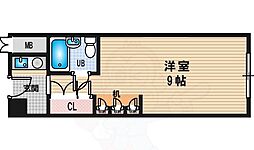 ステュディオ新大阪 ワンルームの間取図画像