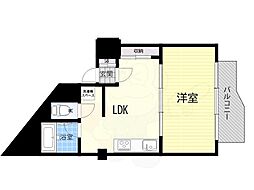 淡路第2ダイヤモンドハイム 1LDKの間取図画像