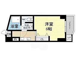 新大阪第一ダイヤモンドマンション 1LDKの間取図画像