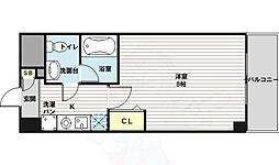 エレーヌ十三 1Kの間取図画像