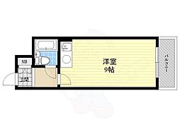 マイルド新大阪レジデンス3号館 ワンルームの間取図画像