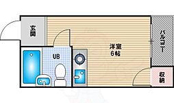 セシルハイツ ワンルームの間取図画像