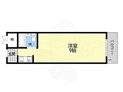 ビジネス新大阪 ワンルームの間取図画像