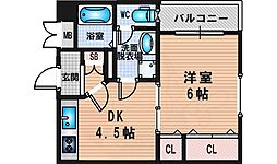 新大阪和光ビル 1DKの間取図画像