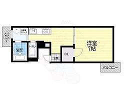 新和ルミエール 1DKの間取図画像