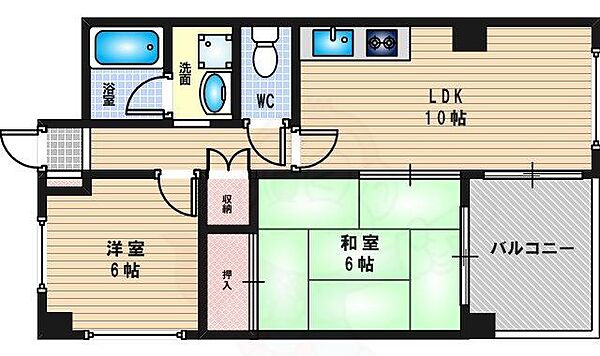 第2シャトー中尾 ｜大阪府大阪市淀川区宮原２丁目(賃貸マンション2LDK・3階・55.00㎡)の写真 その2