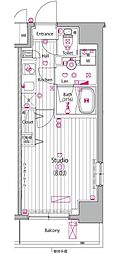 ガーラ・グランディ木場 1Kの間取図画像