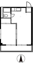 CasaMille 1LDKの間取図画像