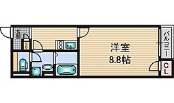 レオネクスト下新庄 1階1Kの間取り