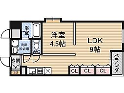パレス東洋10号館 1LDKの間取図画像