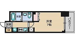 エステムコート新大阪Xザ・ゲート 1Kの間取図画像