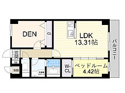 豊中市三和町1丁目マンション 1SLDKの間取図画像